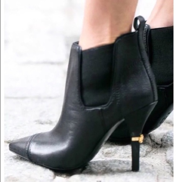Tory Burch Shoes - Tory Burch Bernice Pointy-Toe Ankle Bootie, Black